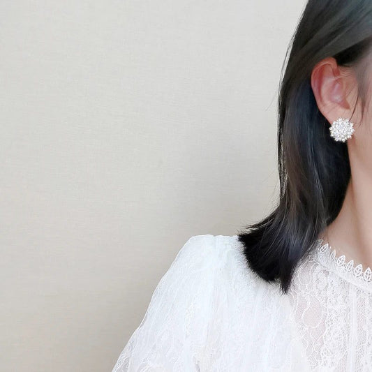 Luxury Snowflake Rhinestone Earrings for Weddings