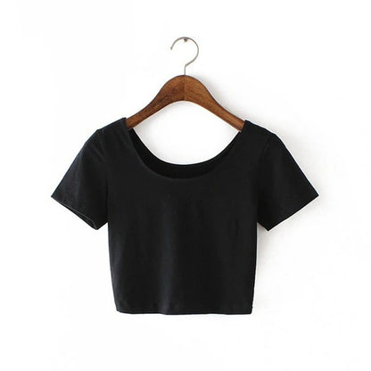 Trendy Women's Cropped T-Shirt for Summer