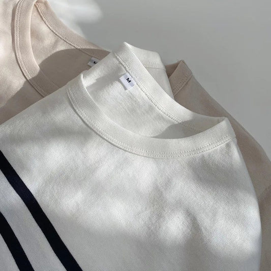 Women's Striped Long Sleeve Cotton T-Shirt