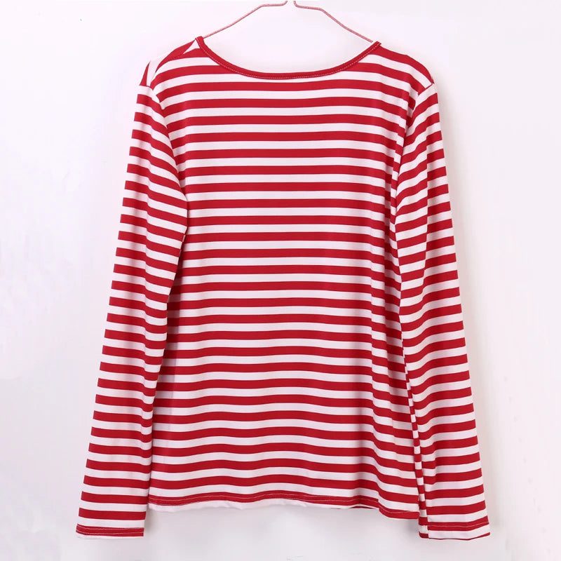 Casual Striped Long Sleeve T-Shirt for Women