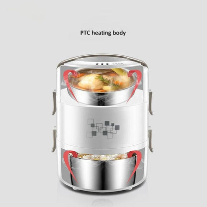 2L Electric Rice Cooker for Portable Meals