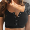 Elegant Women’s Short Sleeve Crop Top
