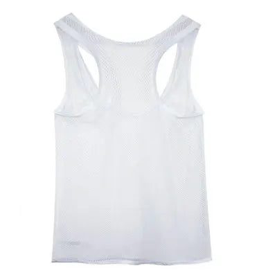 Men's Breathable Mesh Tank Top for Fitness