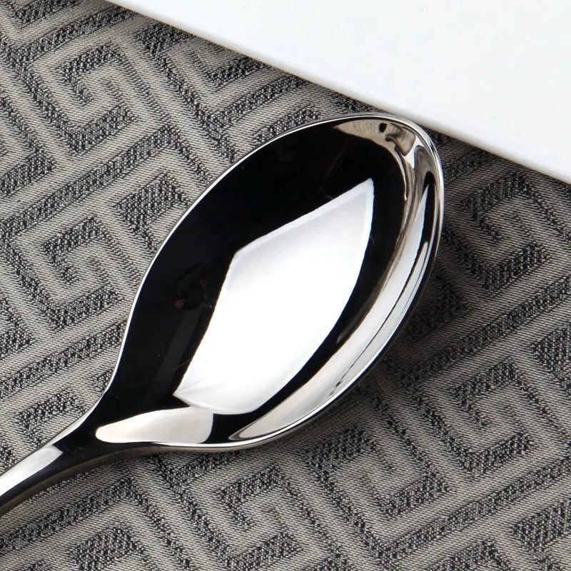 6-Piece Stainless Steel Silver Spoon Set