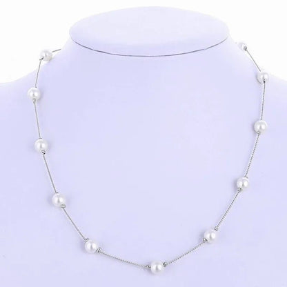 Elegant Simulated Pearl Necklace for Brides