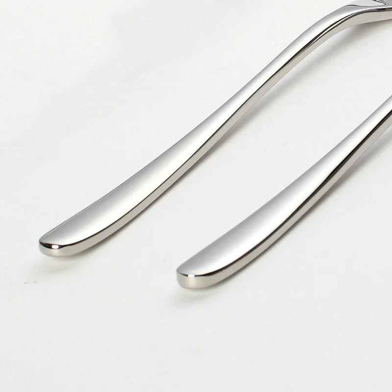 6-Piece Stainless Steel Silver Spoon Set