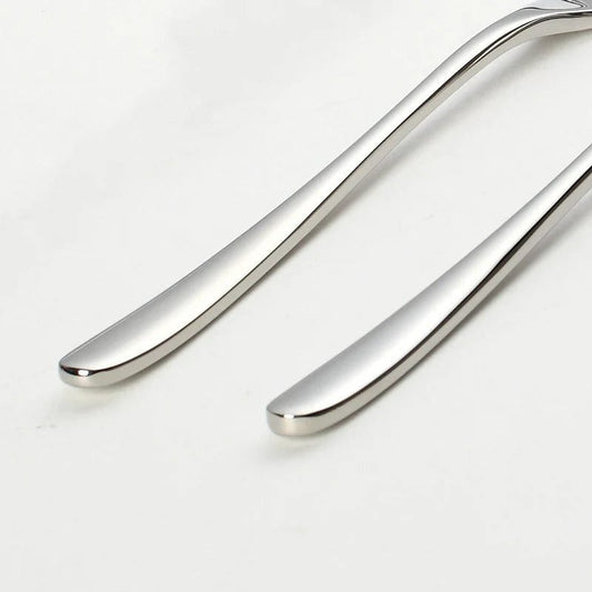 6-Piece Stainless Steel Silver Spoon Set