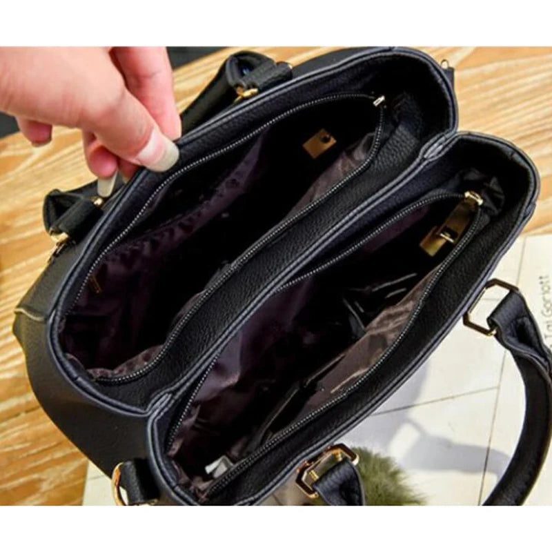 Stylish Large Capacity PU Leather Crossbody Bag