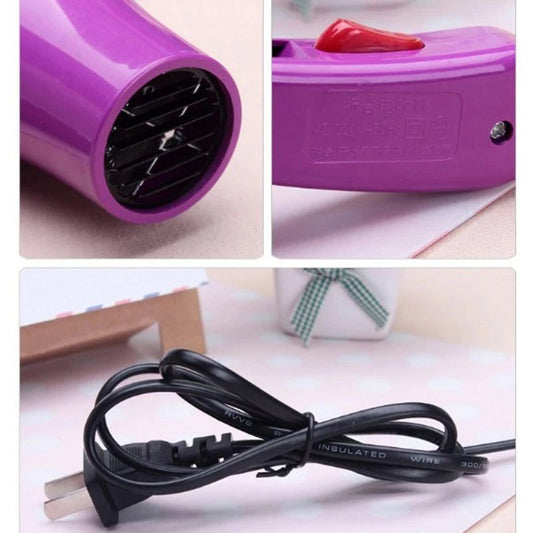 Compact 850W Travel Hair Dryer, Foldable Blower