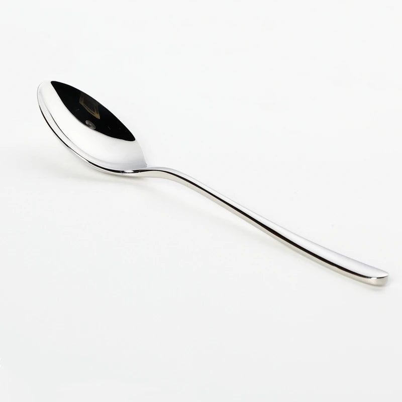 6-Piece Stainless Steel Silver Spoon Set