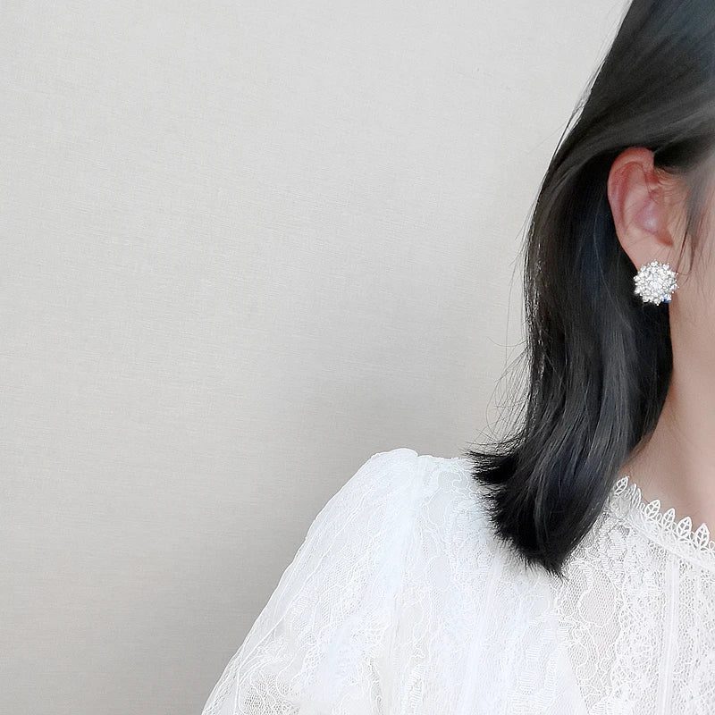 Luxury Snowflake Rhinestone Earrings for Weddings