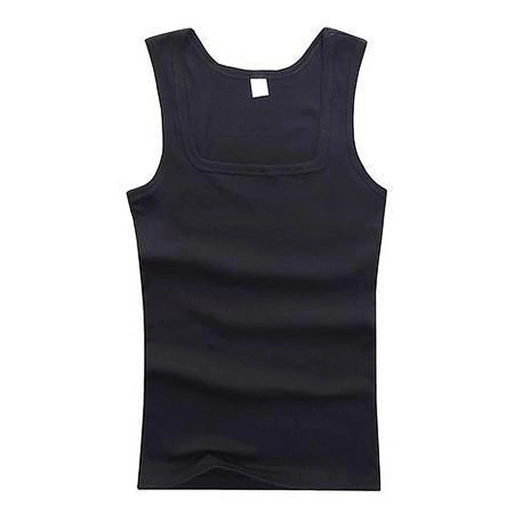 2024 Plus Size Men's Ribbed Tank Top