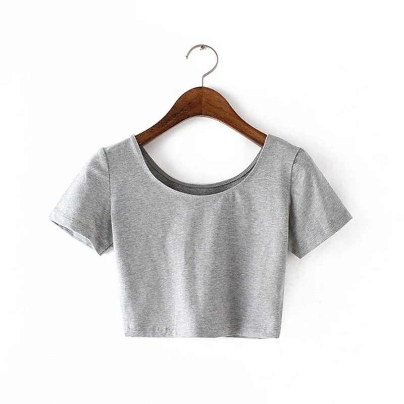 Trendy Women's Cropped T-Shirt for Summer