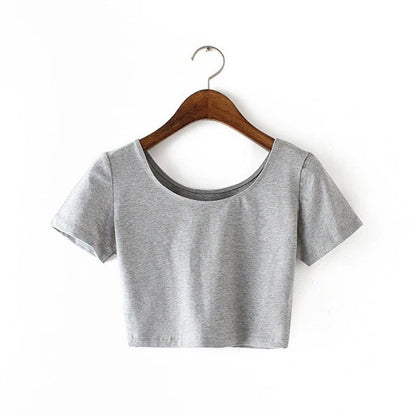 Trendy Women's Cropped T-Shirt for Summer