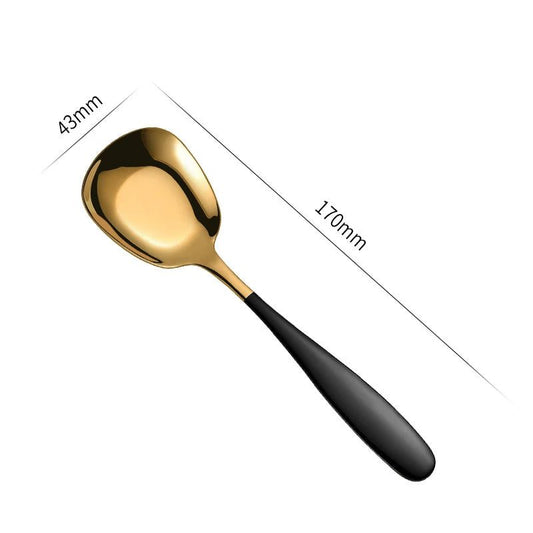 Stylish Stainless Steel Flat Bottom Soup Spoons