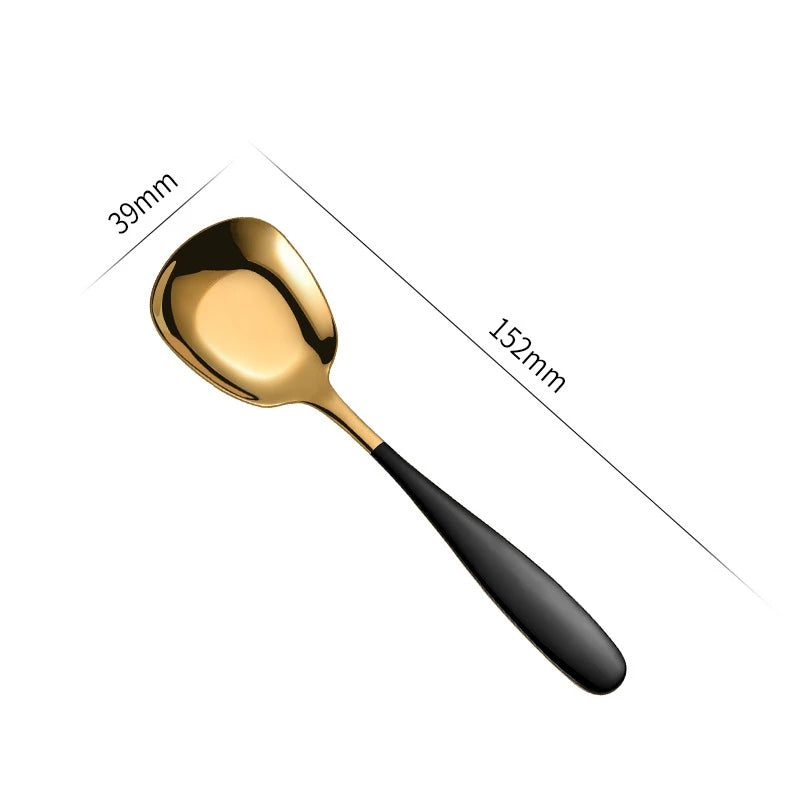 Stylish Stainless Steel Flat Bottom Soup Spoons