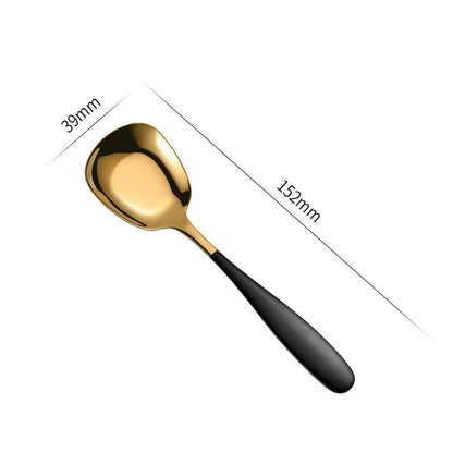 Stylish Stainless Steel Flat Bottom Soup Spoons