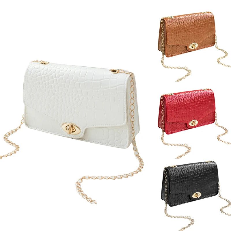 Luxury White Crossbody Handbag for Women