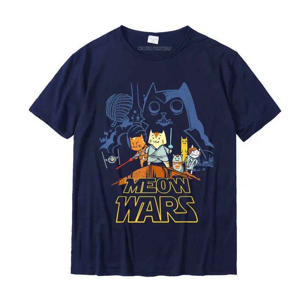Funny Cat Meow Wars Christmas T-Shirt