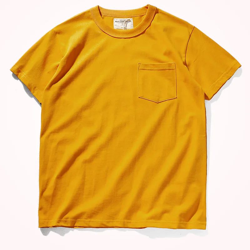 2024 Men's Retro Pocket T-Shirt Summer