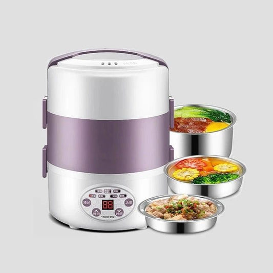 2L Electric Rice Cooker for Portable Meals