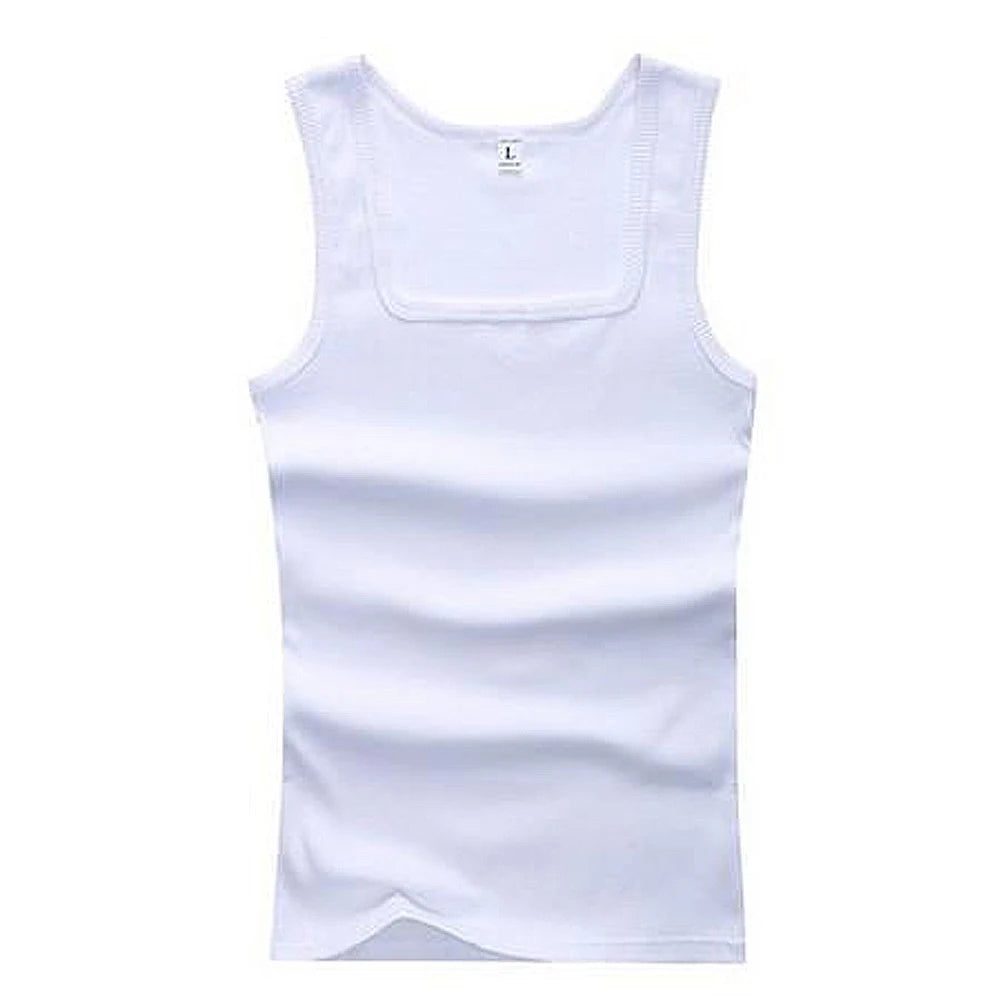2024 Plus Size Men's Ribbed Tank Top