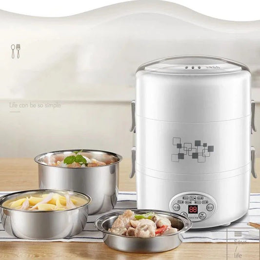 2L Electric Rice Cooker for Portable Meals