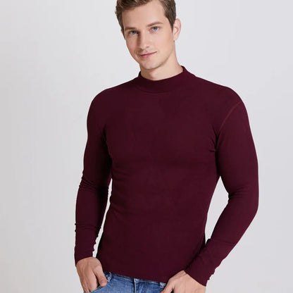 Men's Plus Velvet Thermal Long Sleeve T-shirt