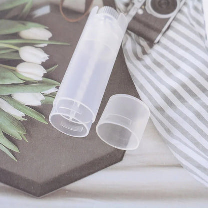 5PCS Refillable Oval Lipstick Tubes for DIY