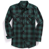 Men's Flannel Plaid Button-Up Shirt - Fall
