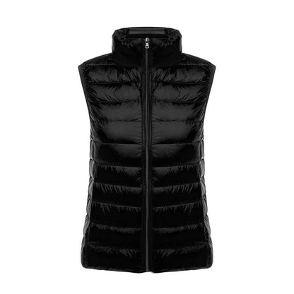 Slim White Sleeveless Down Vest Women Winter