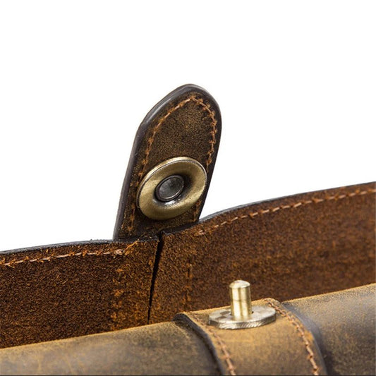 Handmade Cow Leather 3 Slot Watch Case