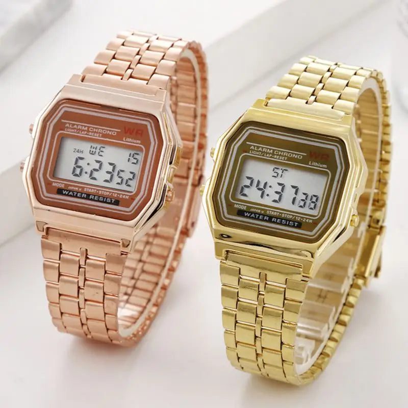 Unisex Vintage LED Digital Sports Wristwatch