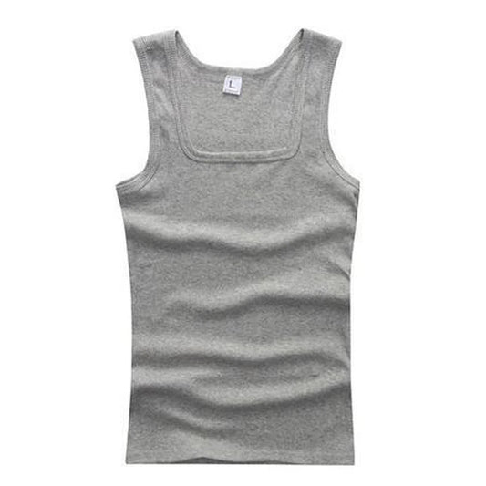 2024 Plus Size Men's Ribbed Tank Top