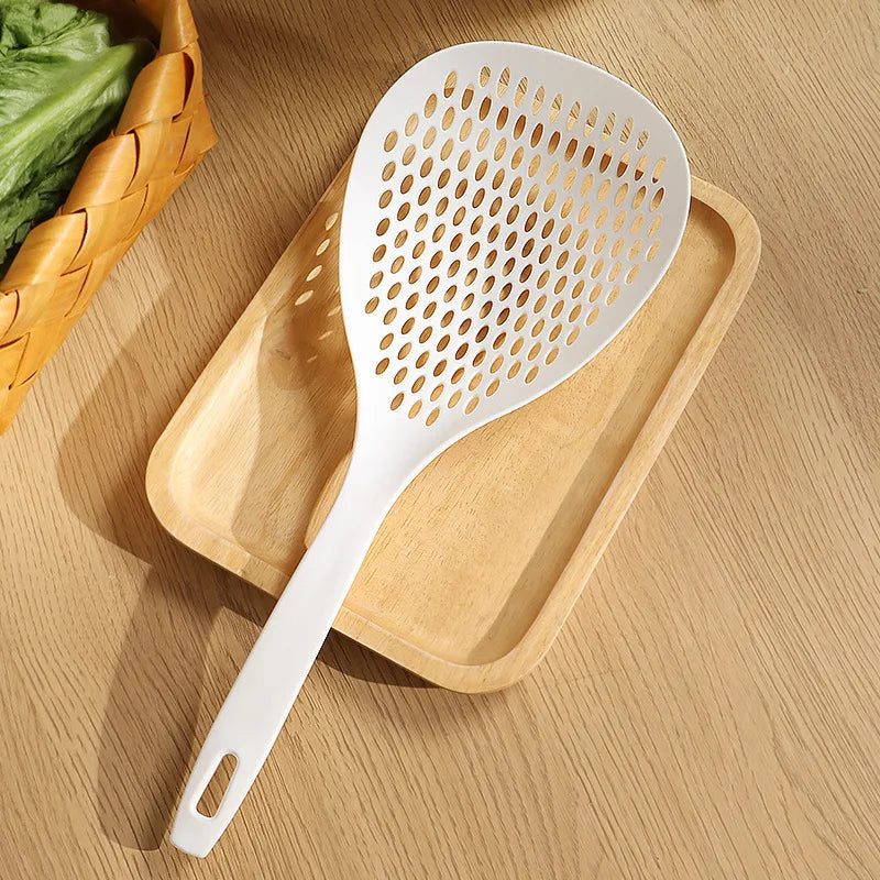 Nonstick Slotted Spoon Colander for Easy Draining