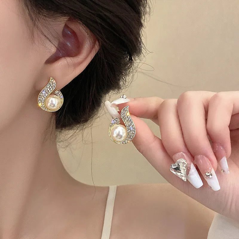 Elegant Pearl Drop Earrings for Women
