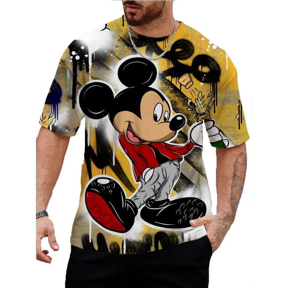 Men's Casual Mickey Mouse Summer T-Shirt