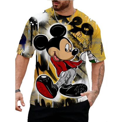 Men's Casual Mickey Mouse Summer T-Shirt