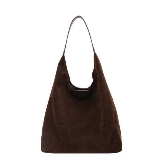 Large Capacity Vintage Suede Shoulder Bag