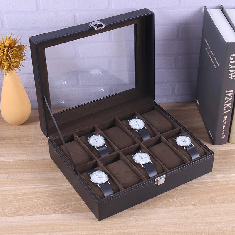 Travel Watch Organizer Case with Jewelry Storage