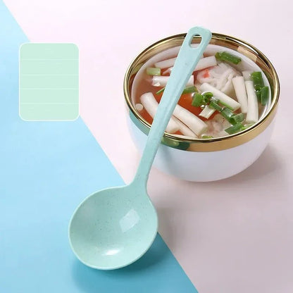 Elegant Large Wheat Stalk Soup Spoons Set