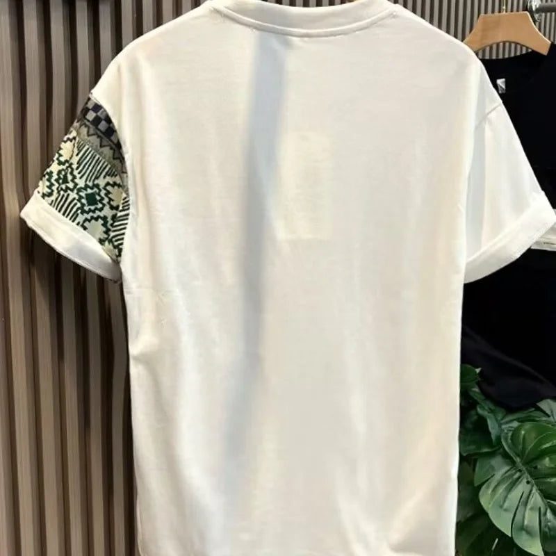 Men's Casual Printed Pocket T-Shirt for Summer