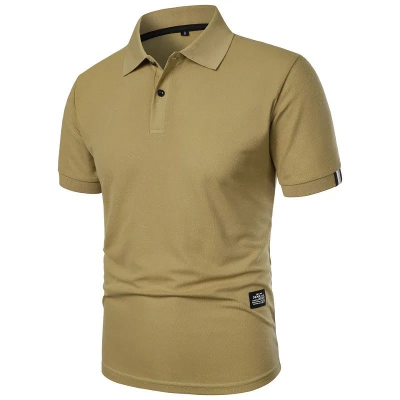 Lightweight Short Sleeve Polo Shirt for Men