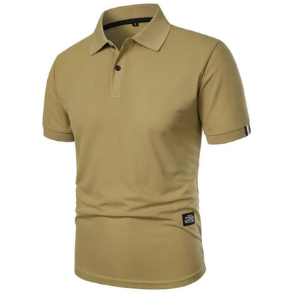 Lightweight Short Sleeve Polo Shirt for Men