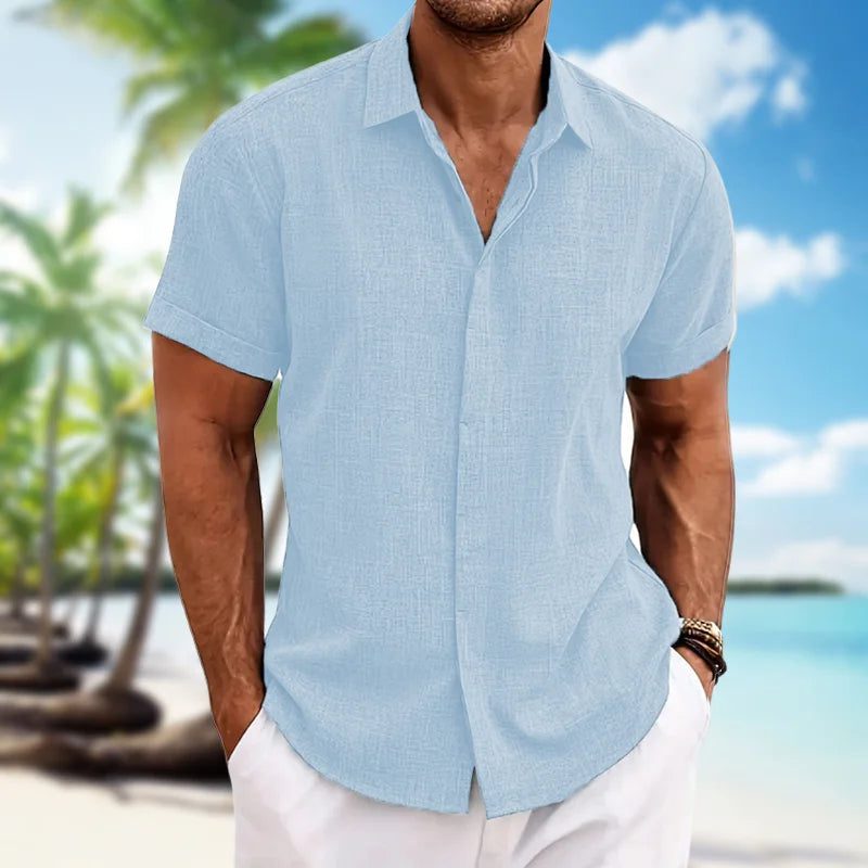 Lightweight Casual Men’s Cotton Linen Shirt