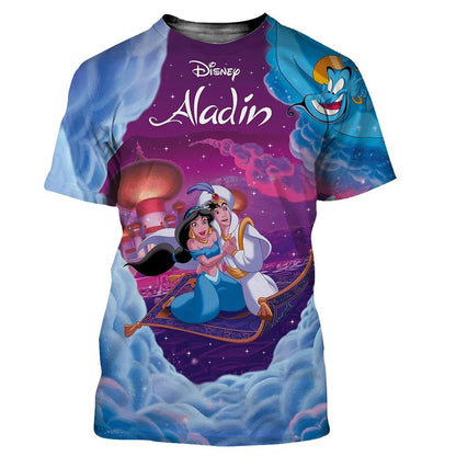 3D Printed Aladdin T-Shirts for Men Women