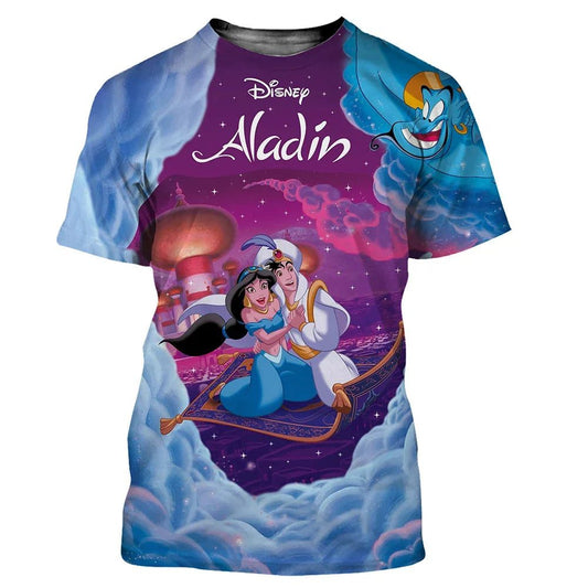 3D Printed Aladdin T-Shirts for Men Women