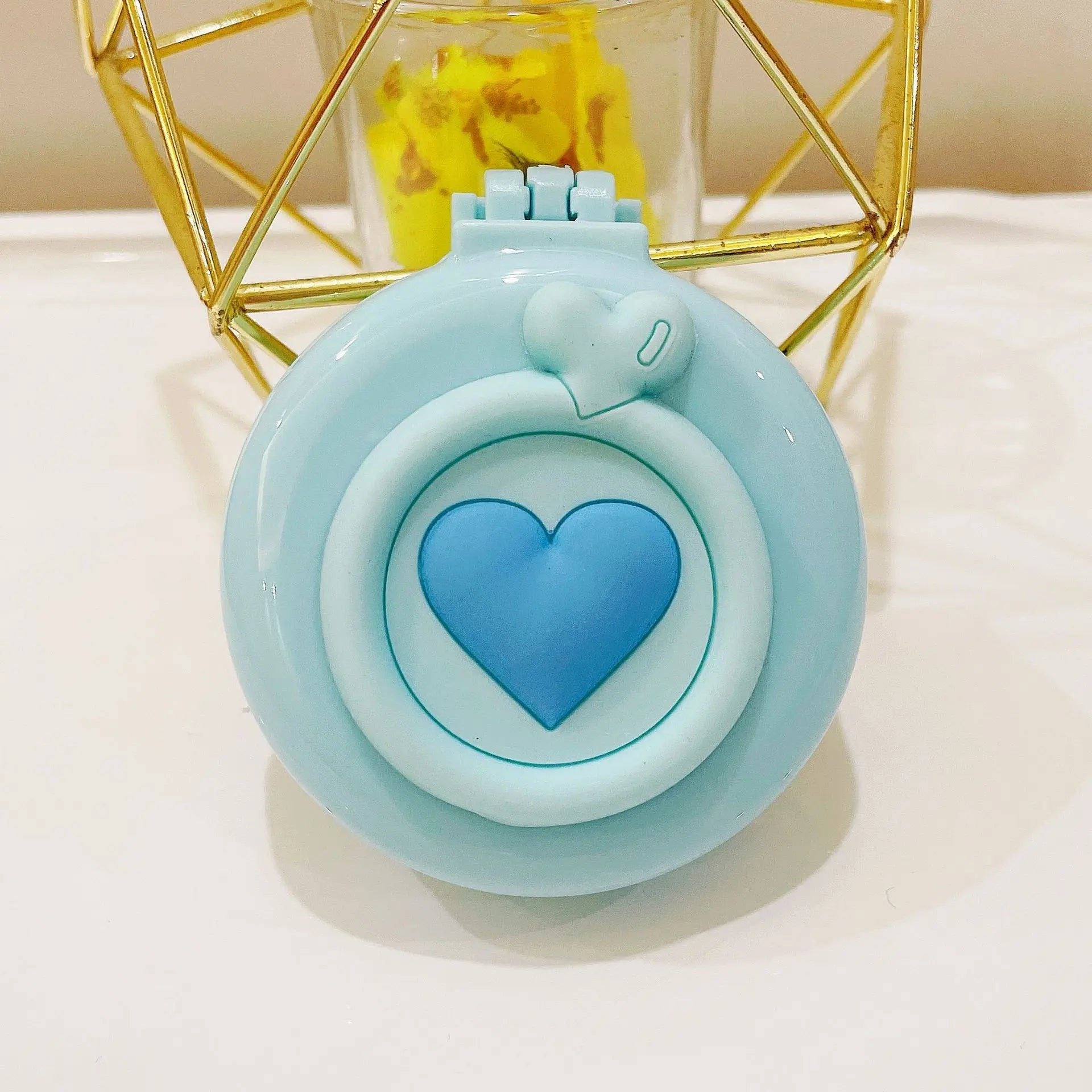 Portable Cartoon Folding Hair Brush with Mirror