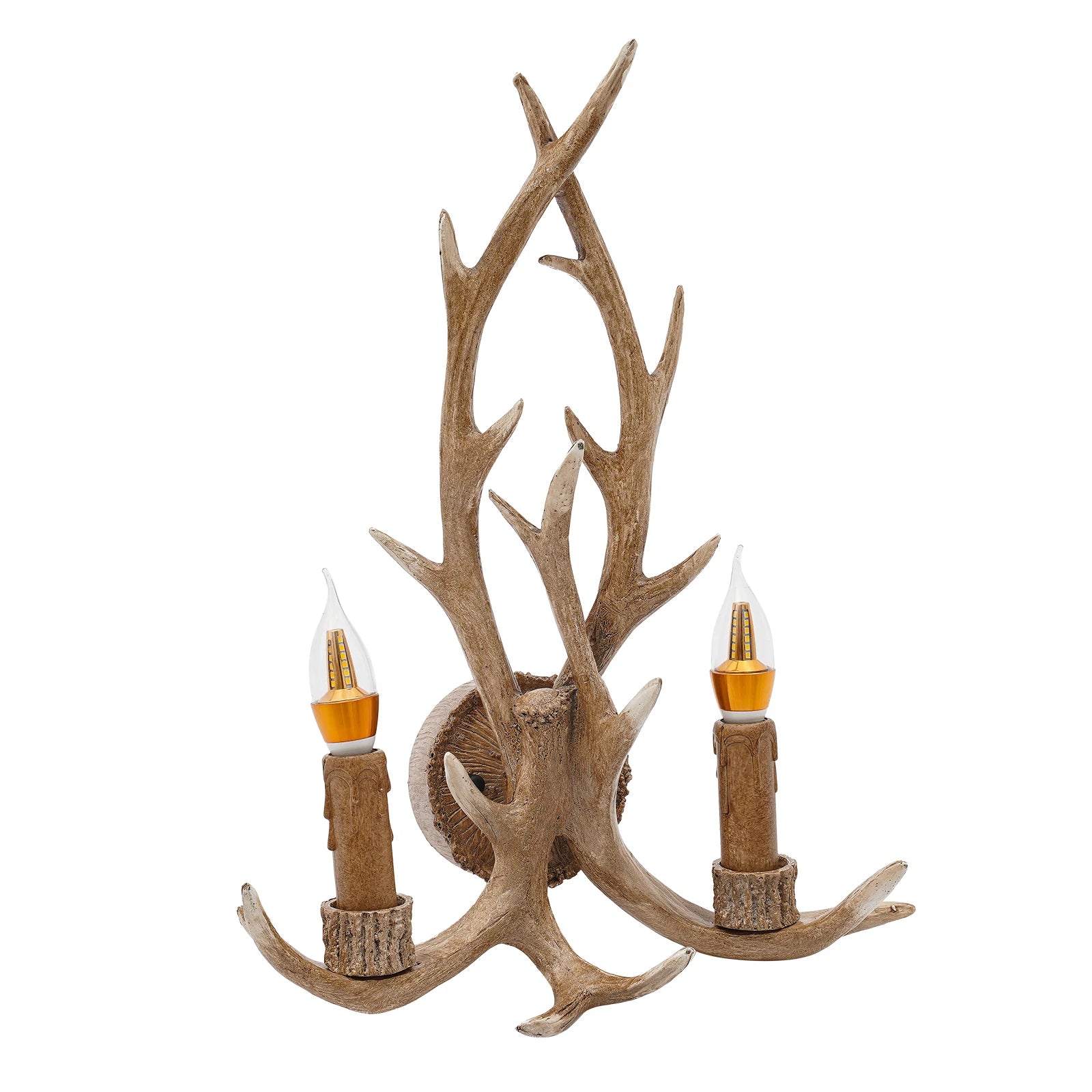 Vintage Antler Wall Lamp for Rustic Decor
