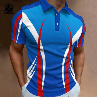 Men's Casual Polo Shirt for Summer Golf